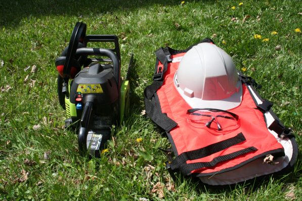 Chainsaw and Safety Gear