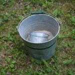 Bucket With Wood Stove Ashes